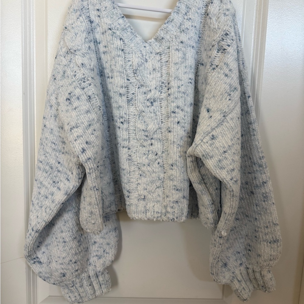 The Children's Place Speckled Gray V-Neck Sweater